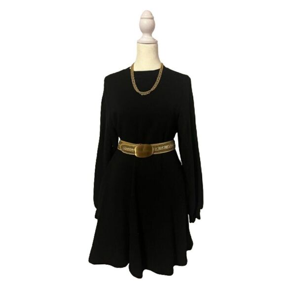 Sincerely Jules for Bandier Black Long Sleeve Sweatshirt Dress Size XS - Picture 2 of 7